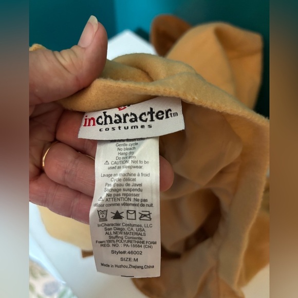 Incharacter Lion Costume Halloween Cozy Tan Kids Two Piece Costume - Picture 5 of 6